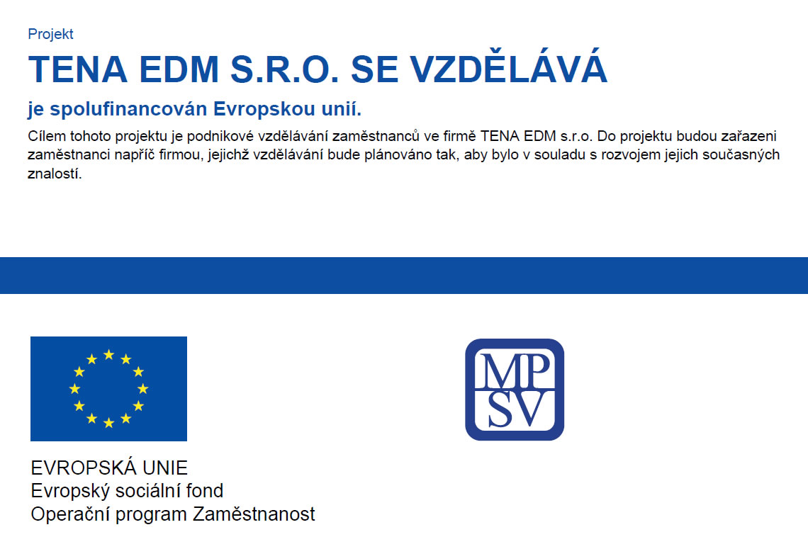 Projekt TENA EDM S.R.O. SE VZDĚLÁVÁ